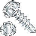 Kanebridge Sheet Metal Screw, 1/4"-14 x 3/4 in, Zinc Baked Steel Hex Head Slotted Drive 141207KSWS